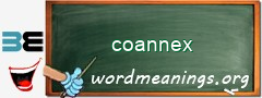 WordMeaning blackboard for coannex